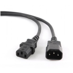 Cablexpert | PC-189 | Black | C14 coupler | C14 coupler