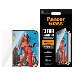 PanzerGlass FrameFit w. EasyAligner | Screen protector | Apple | iPhone Duo | Glass | Transparent