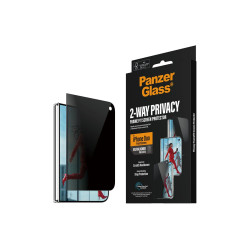 PanzerGlass Privacy w. EasyAligner | Screen protector | Apple | iPhone Duo | Glass | Transparent