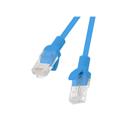 Lanberg Patchcord CAT.5E UTP 1M fluke passed 10-pack, Blue | PCU5-20CC-0100-B