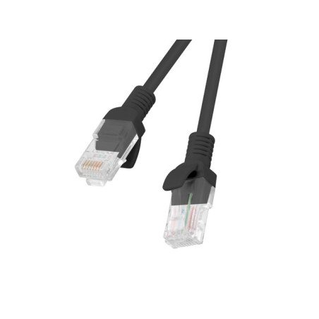 Lanberg Patchcord CAT.5E UTP 1.5M fluke passed 10-pack, Black | PCU5-20CC-0150-BK