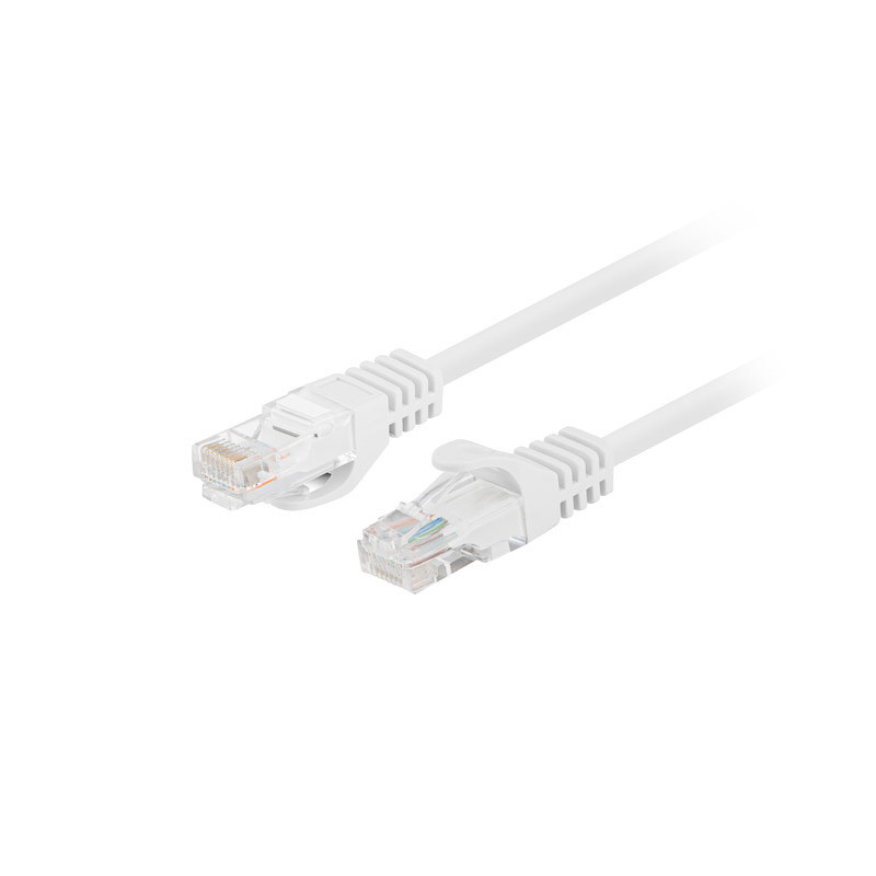 Lanberg Patchcord CAT.5E UTP 0.25M fluke passed 10-pack, White | PCU5-20CC-0025-W