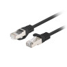 Lanberg Patchcord CAT.6 FTP 1.5M fluke passed 10-pack, Black | PCF6-20CC-0150-BK