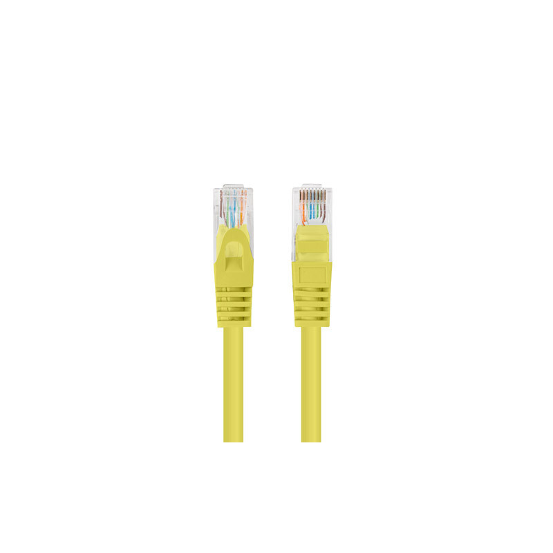 Lanberg Patchcord CAT.5E UTP 1M fluke passed 10-pack, Yellow | PCU5-20CC-0100-Y