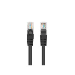 Lanberg Patchcord CAT.6 UTP 0.25M fluke passed 10-pack, Black | PCU6-20CC-0025-BK
