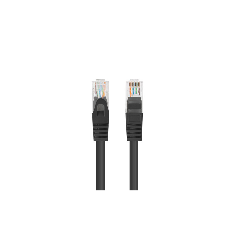 Lanberg Patchcord CAT.6 UTP 3M fluke passed 10-pack, Black | PCU6-20CC-0300-BK