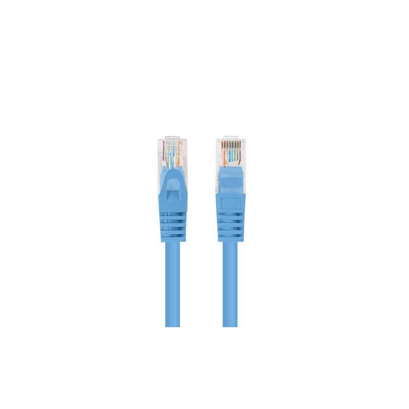 Lanberg Patchcord CAT.6 UTP 0.25M fluke passed 10-pack, Blue | PCU6-20CC-0025-B