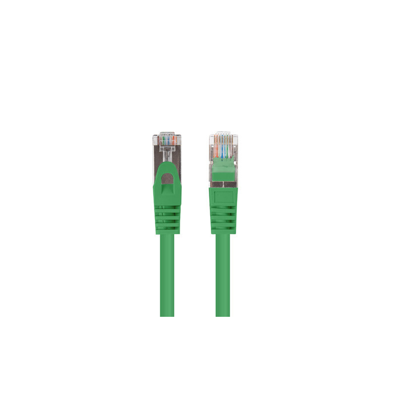 Lanberg Patchcord CAT.6 FTP 1M fluke passed 10-pack, Green | PCF6-20CC-0100-G