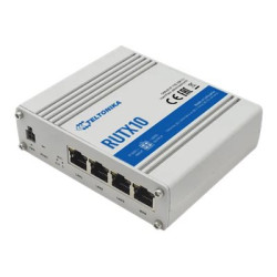 Teltonika | Industrial Router | RUTX10 | 802.11ac | 867 Mbit/s | 10/100/1000 Mbit/s | Ethernet LAN (RJ-45) ports 4 | Mesh Suppor