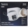 SALE OUT. Reolink PoE 4K 16MP Dual Lens and 180 panoramic view Camera | Reolink UHD Dual-Lens PoE Surveillance Camera with 180 P