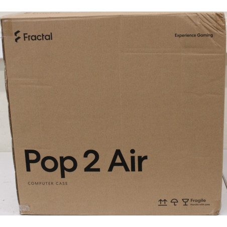 SALE OUT. Fractal Design Pop 2 Air, Black Solid | Fractal Design Case | Pop 2 Air | ATX | Black Solid | DAMAGED PACKAGING, SCRAT