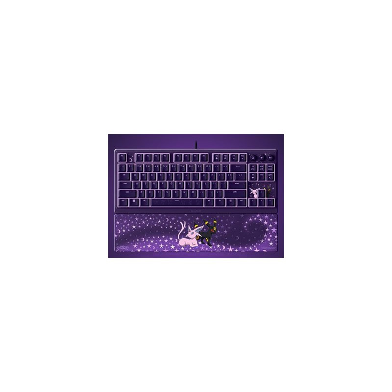 Razer Ornata V3 Tenkeyless | Gaming keyboard | Wired | US | Razer Mecha-Membrane Switches | Wrist Rest | Pokémon Espeon/Umbreon 