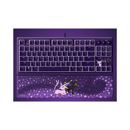 Razer Ornata V3 Tenkeyless | Gaming keyboard | Wired | US | Razer Mecha-Membrane Switches | Wrist Rest | Pokémon Espeon/Umbreon 