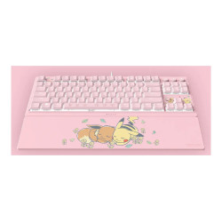 Razer Ornata V3 Tenkeyless | Gaming keyboard | Wired | US | Razer Mecha-Membrane Switches | Wrist Rest | Pikachu Eevee Edition