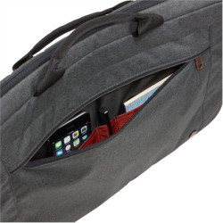 Case Logic | Era Attaché | Fits up to size 15.6 " | Messenger - Briefcase | Shoulder strap | Obsidian