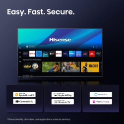 Hisense UHD QLED Smart TV | 55E7Q | 55" | Smart TV | VIDAA OS | UHD | Black