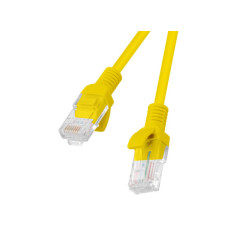 Lanberg Patchcord CAT.5E UTP 0.25M fluke passed 10-pack, Yellow | PCU5-20CC-0025-Y