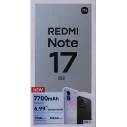 SALE OUT. Xiaomi Redmi Note 17 5G (Celestial Purple) 7.0" OLED 1080x2396/2.3GHz,128GB,6GB RAM/Android 16,WiFi,BT,5G,MZB0PTZEU | 