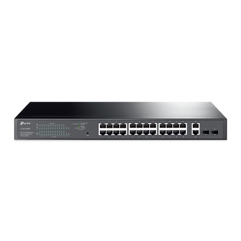 TP-LINK | Switch | TL-SG1428PE | Web managed | Rackmountable | SFP ports quantity 2 | PoE+ ports quantity 24 | Power supply type