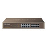 TP-LINK | Switch | TL-SF1016DS | Unmanaged | Desktop/Rackmountable | 10/100 Mbps (RJ-45) ports quantity 16 | Power supply type E