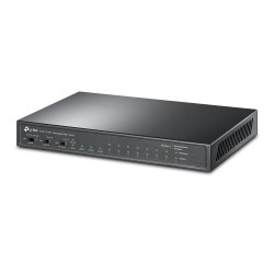 TP-LINK | 8-Port 10/100Mbps + 3-Port Gigabit Desktop Switch with 8-Port PoE+ | LS1008 | Unmanaged | Desktop | Power supply type 