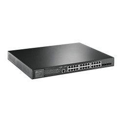 TP-LINK | 24-Port Gigabit and 4-Port 10GE SFP+ L2+ Managed Switch with 24-Port PoE+ | TL-SG3428XMP JetStream | Managed L2+ | Rac