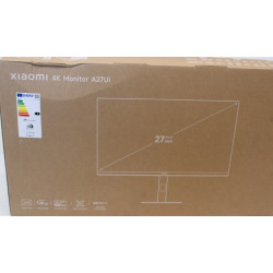 SALE OUT. Xiaomi 4K Monitor A27Ui EU | SALE OUT. Xiaomi | 4K Monitor A27Ui EU | 27 " | IPS | UHD | 16:9 | 60 Hz | 6 ms | 3840 x 