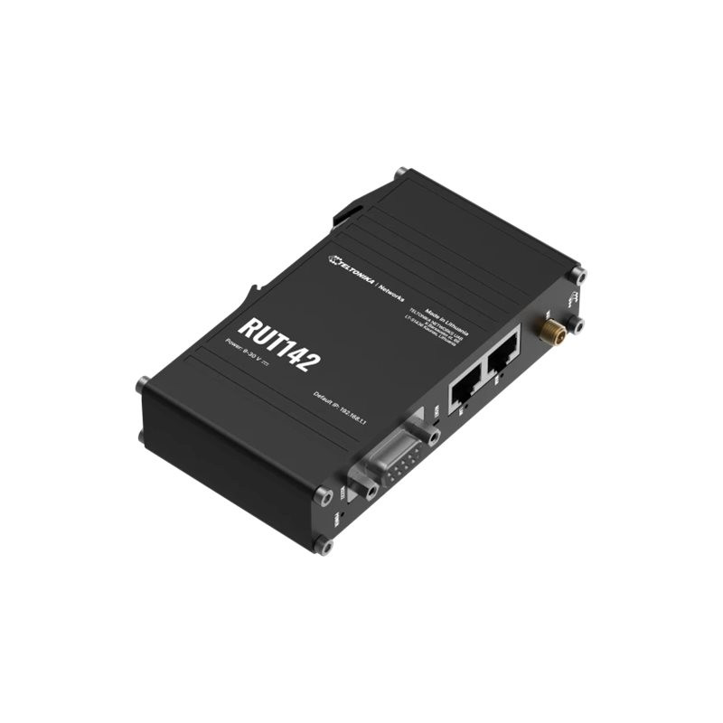 Teltonika | Ethernet Router with RS232 (RUT142000000) | RUT142 | 802.11n | 10/100 Mbit/s | Mesh Support No | MU-MiMO No | No mob