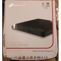 SALE OUT. H.L Data Storage Ultra Slim Portable DVD-Writer | GP57EB40 | Interface USB 2.0 | DVD R/RW | CD read speed 24 x | CD wr