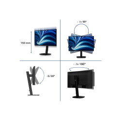 PHILIPS Business Monitor 24B2N3200A/00 IPS 24" IPS 1920x1080/16:9/4ms/350cd/m2/HDMI DisplayPort Audio Out