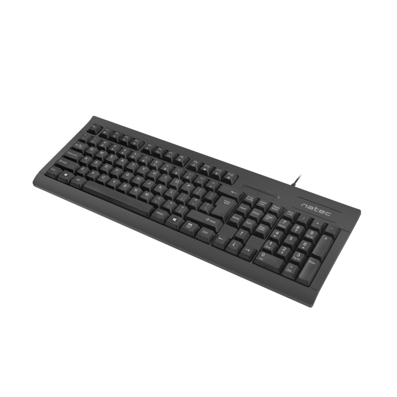 Natec | Moray | Keyboard with Smart ID card reader | Wired | US | Black