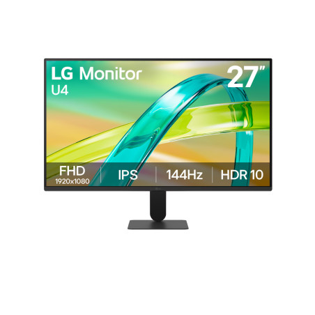 LG | 27U411B-B | 27 " | IPS | FHD | 16:9 | 144 Hz | 1 ms | 1920 x 1080 pixels | 250 cd/m | HDMI ports quantity 1