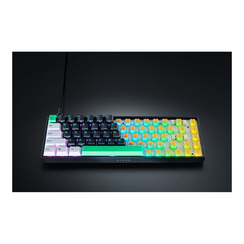 Razer | Reclusa X Mini 65% | Mechanical Gaming Keyboard | Wired | US | Razer Mechanical Switches Gen-3 (Tactile) | Black