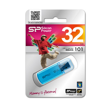 Silicon Power | Helios 101 | 32 GB | USB 2.0 | Blue