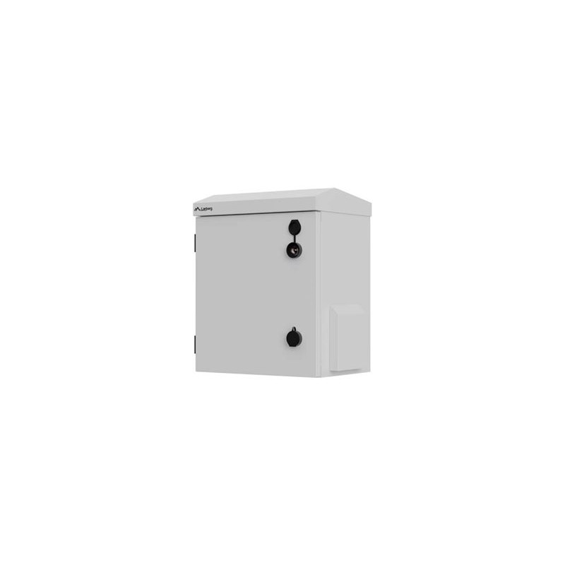 Lanberg Rack Cabinet 10" Wall/Pole-Mount IP55 Hermetic 320X220X400, Grey (Assembled)