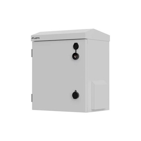 Lanberg Rack Cabinet 10" Wall/Pole-Mount IP55 Hermetic 320X220X400, Grey (Assembled)