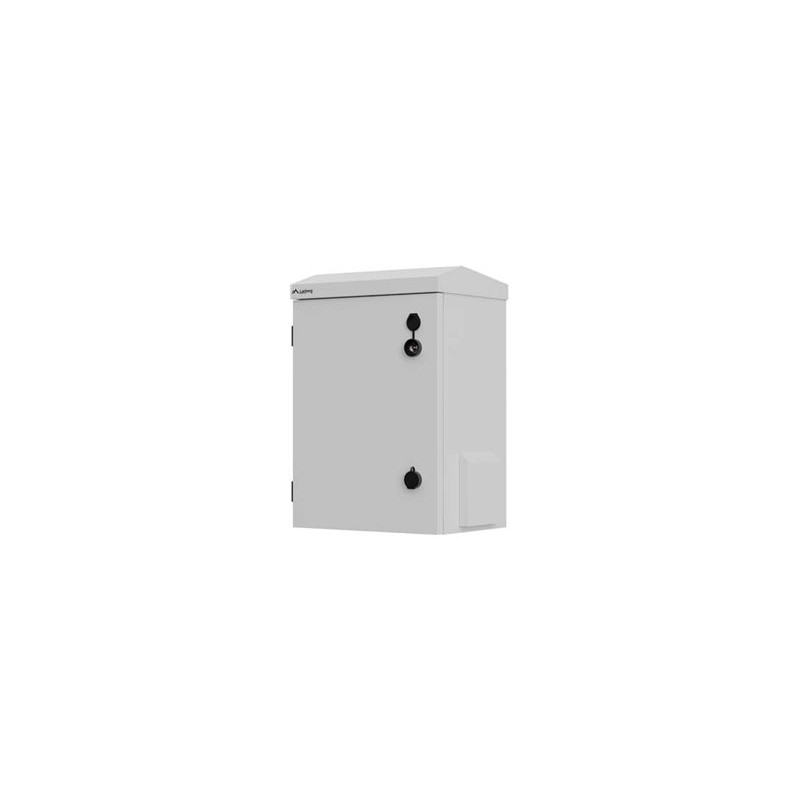 Lanberg Rack Cabinet 10" Wall/Pole-Mount IP55 Hermetic 340X250X500, Grey (Assembled)