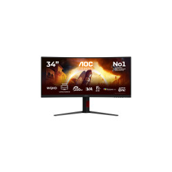 AOC CU34G4ZCA Curved 34" 3440x1440/21:9/1ms HDMI, DisplayPort, USB, Audio out | AOC