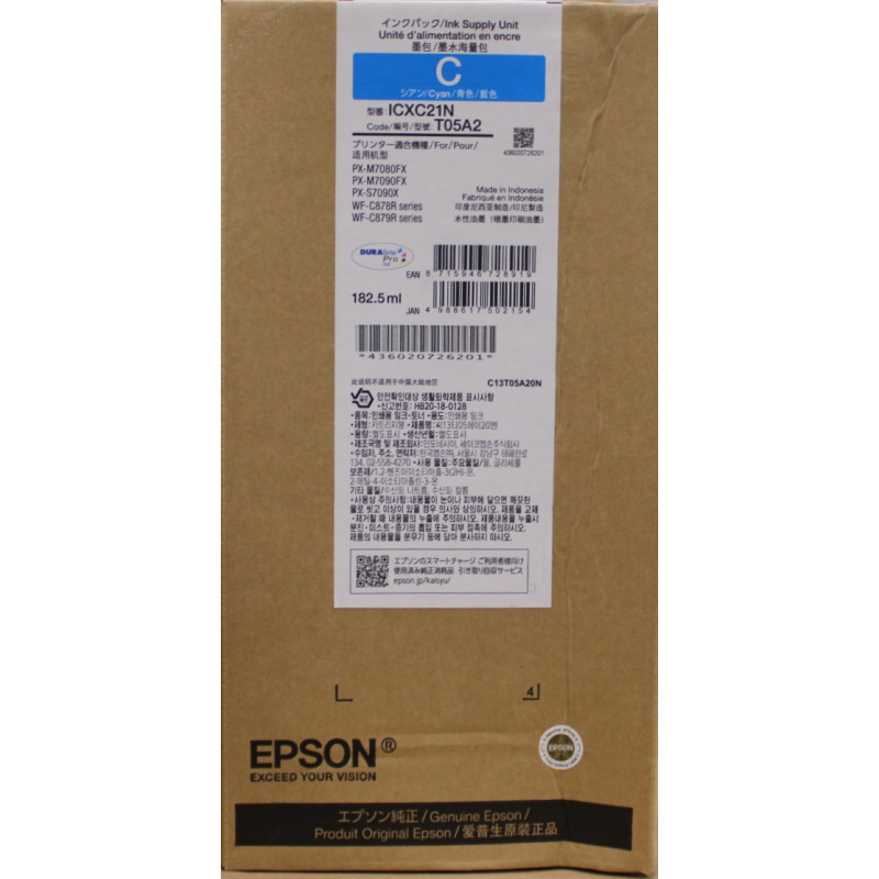 SALE OUT. Epson WorkForce Pro WF-C87xR Cyan XL Ink Supply Unit (C13T05A20N) | SALE OUT. | Epson WorkForce Pro | WF-C87xR | XL In