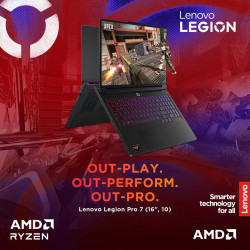 Lenovo Legion Pro 7 16AFR10H | Eclipse Black | 16 " | OLED | WQXGA | 2560 x 1600 pixels | 240 Hz | Glossy | AMD Ryzen 9 | 9955HX
