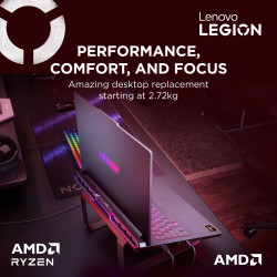 Lenovo Legion Pro 7 16AFR10H | Eclipse Black | 16 " | OLED | WQXGA | 2560 x 1600 pixels | 240 Hz | Glossy | AMD Ryzen 9 | 9955HX