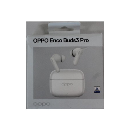 SALE OUT. OPPO Buds3 Pro (Glaze White), ETEK1, Glaze White | SALE OUT. | OPPO True wireless earphones | Buds3 Pro | Bluetooth | 