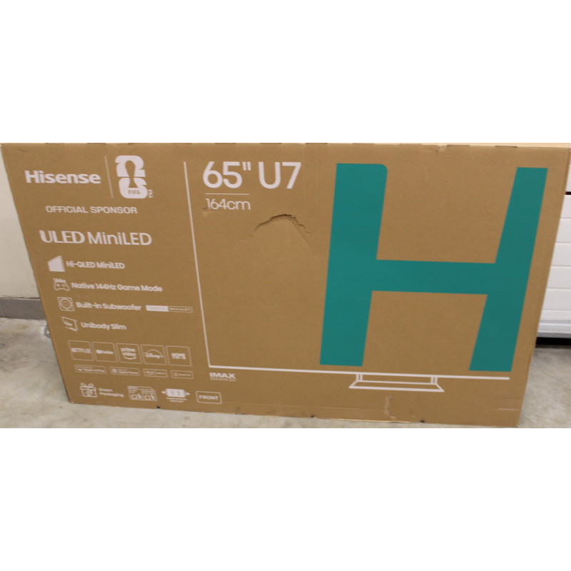 SALE OUT. Hisense 65U7SE 65" (164 cm) UHD MiniLED Smart TV | SALE OUT. | Hisense ULED MiniLED TV | 65U7SE | 65" | Smart TV | VID
