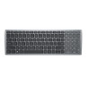 Dell | Keyboard | KB740 | Keyboard | Wireless | RU | Titan Gray | 2.4 GHz, Bluetooth 5.0 | 506 g