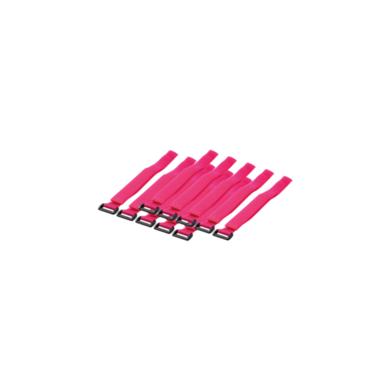 Wire Strap 500*20 mm, 10pcs, pink | Logilink