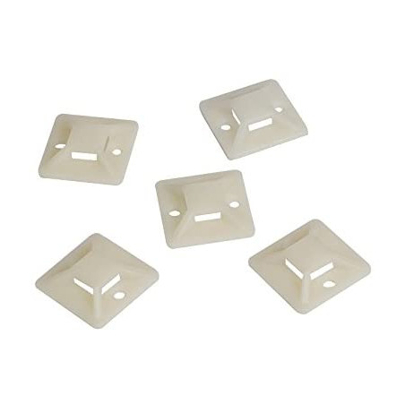 Logilink | Cable Tie Mounts 20x20 mm | KAB0042 | Self-adhesive, for cable ties