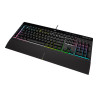 Corsair | Rubber Dome | Gaming Keyboard | K55 RGB PRO XT | Gaming keyboard | Wired | RGB LED light | US | Black