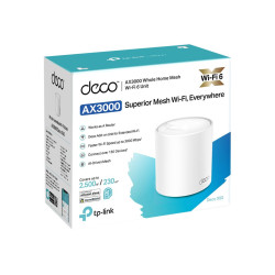 AX3000 Whole Home Mesh WiFi 6 Unit | Deco X50 (1-pack) | 802.11ax | 574+2402 Mbit/s | Ethernet LAN (RJ-45) ports 3 | Mesh Suppor
