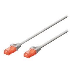 CAT 6 U-UTP | Patch cord | PVC AWG 26/7 | Transparent red colored plug for easy identification of Category 6 (250 MHz) | Grey | 