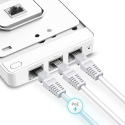 TP-LINK | Omada AC1200 Wireless MU-MIMO Gigabit Wall Plate Access Point | EAP235-Wall | 802.11ac | 2.4 GHz/5 GHz | 867+300 Mbit/
